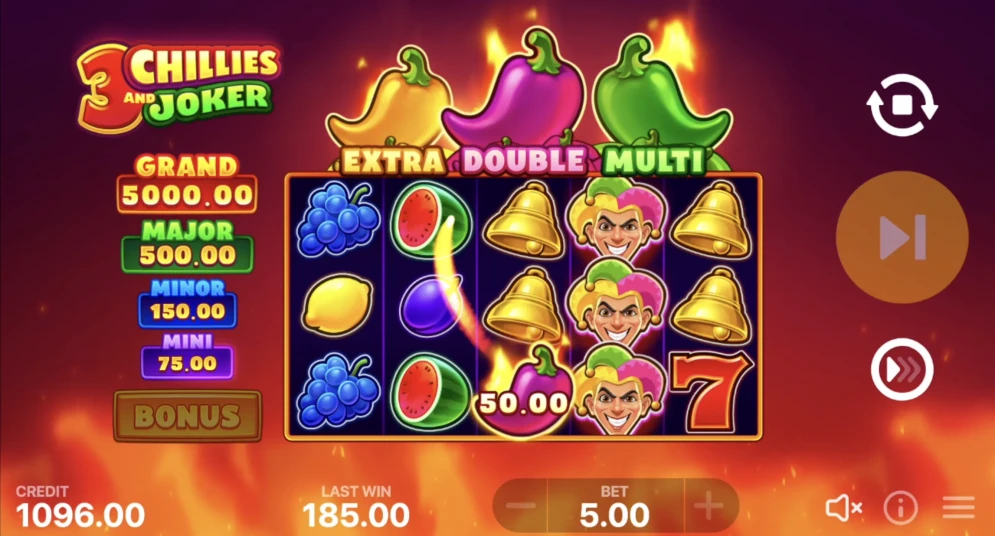 3 Chillies and Joker: Hold and Win